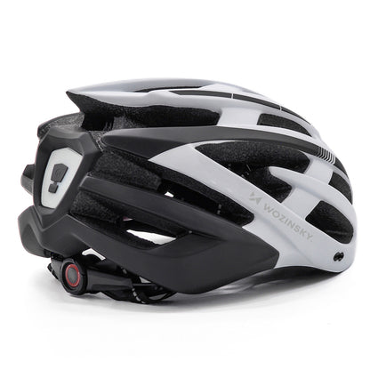 Wozinsky MTB Bike Helmet with Removable Visor and Rear USB Light M - Black and White_2