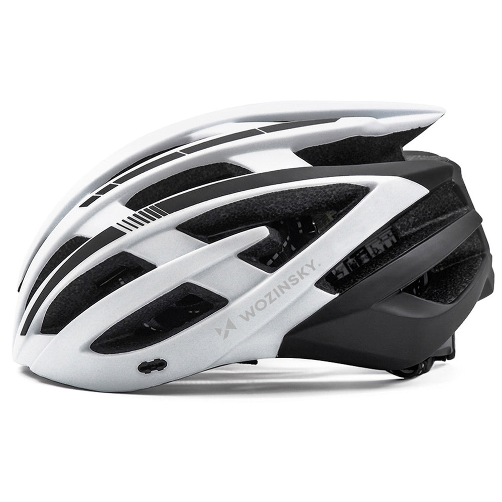Wozinsky MTB Bike Helmet with Removable Visor and Rear USB Light M - Black and White_3