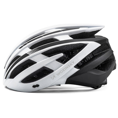 Wozinsky MTB Bike Helmet with Removable Visor and Rear USB Light M - Black and White_3