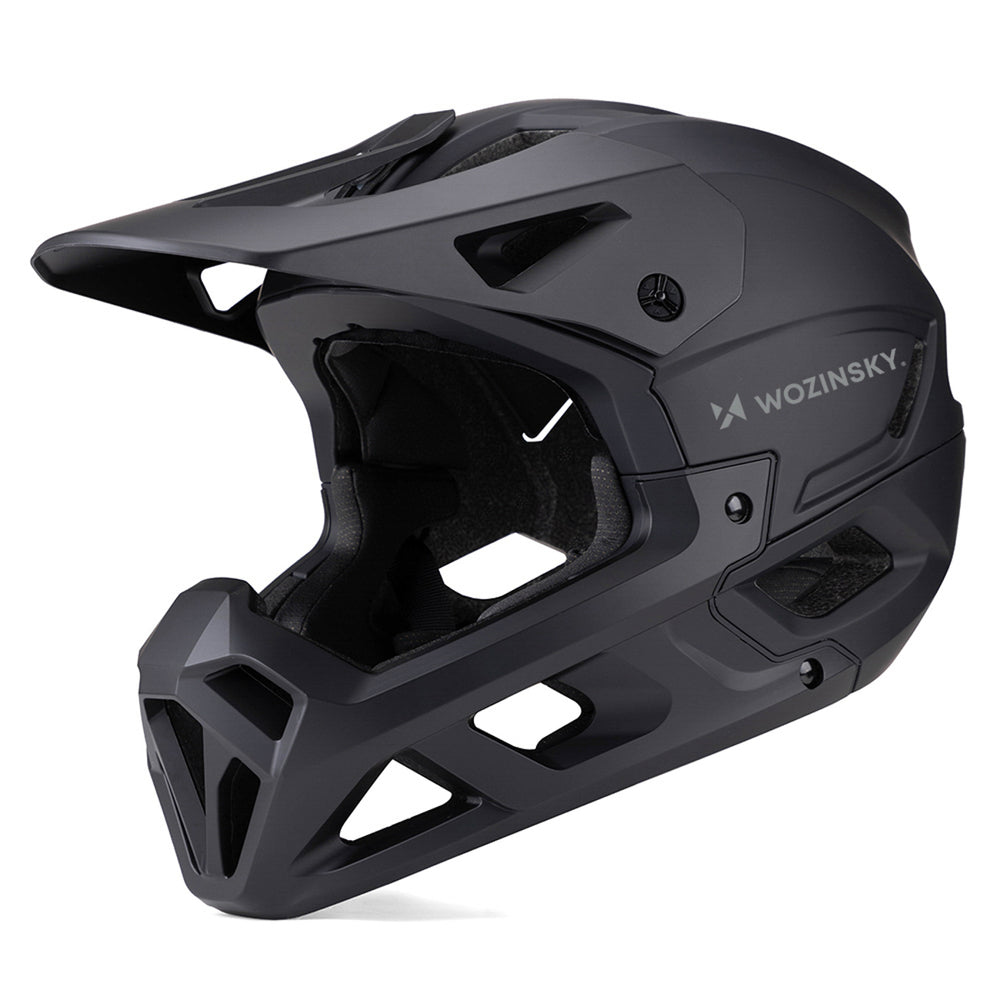 Wozinsky Full Face Bike Helmet with Detachable Visor 60-62 cm - Black_0