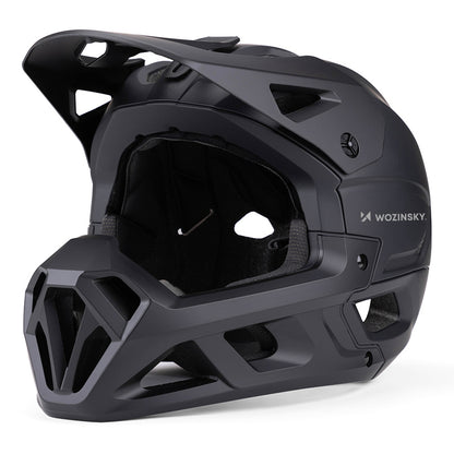 Wozinsky Full Face Bike Helmet with Detachable Visor 60-62 cm - Black_2