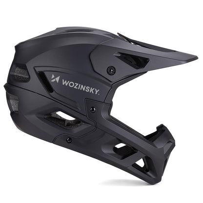 Wozinsky Full Face Bike Helmet with Detachable Visor 60-62 cm - Black_3