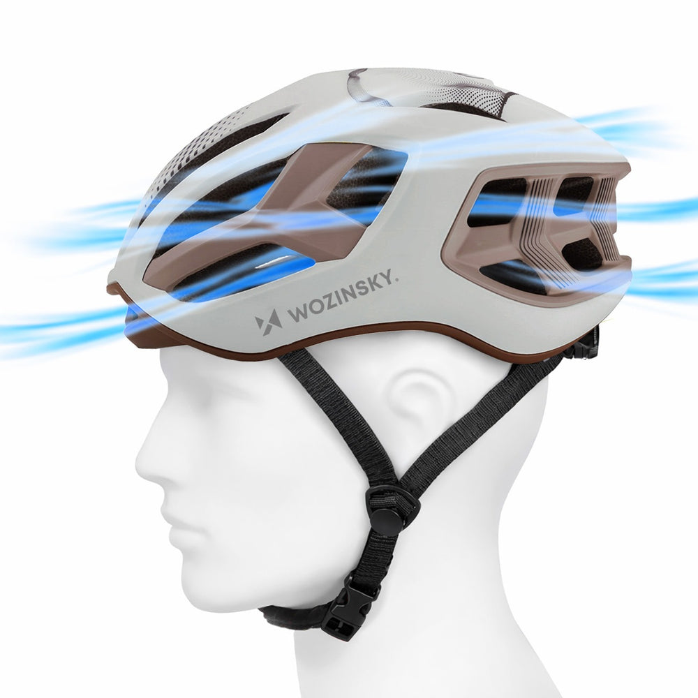 Wozinsky Ultralight Road Bike Helmet 54-58 cm - Taupe_4