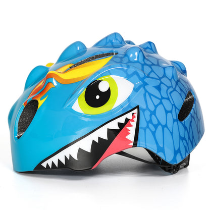 Wozinsky Children's Bicycle Helmet, Dragon Pattern, Lightweight, S - Blue_2