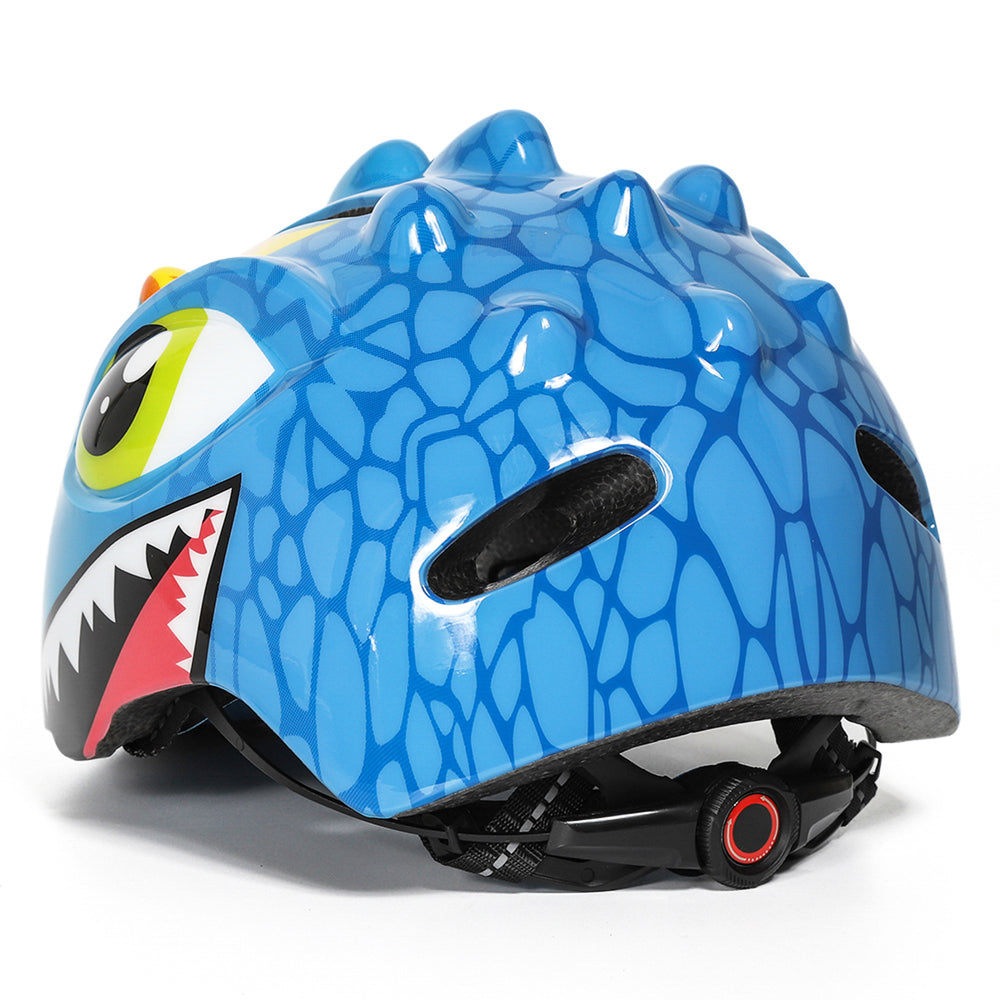 Wozinsky Children's Bicycle Helmet, Dragon Pattern, Lightweight, S - Blue_3