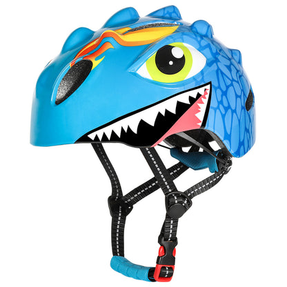 Wozinsky Children's Bicycle Helmet, Dragon Pattern, Lightweight, S - Blue_4