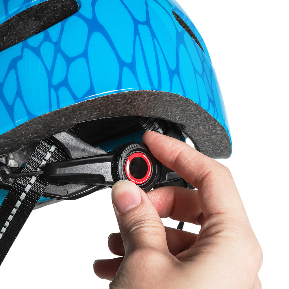 Wozinsky Children's Bicycle Helmet, Dragon Pattern, Lightweight, S - Blue_5