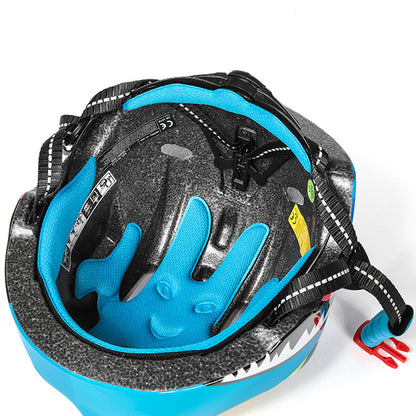 Wozinsky Children's Bicycle Helmet, Dragon Pattern, Lightweight, S - Blue_6
