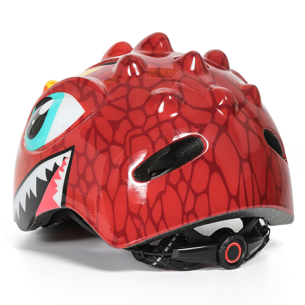 Wozinsky Children's Bicycle Helmet, Dragon Pattern, Lightweight, S - Red_3