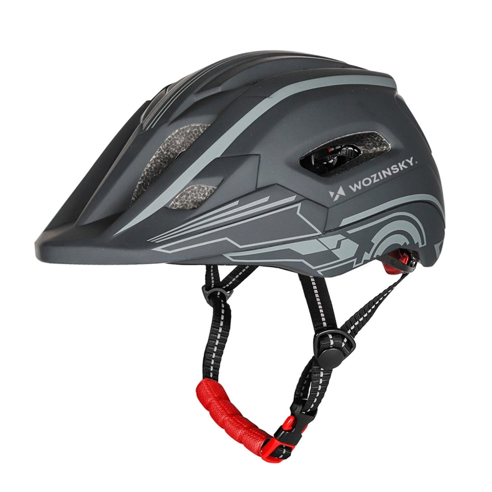 Wozinsky Kids' Full Face Bike Helmet with USB Rear Light S - Gray_1