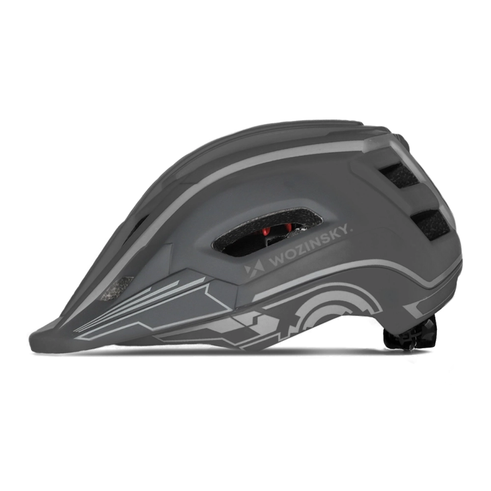 Wozinsky Kids' Full Face Bike Helmet with USB Rear Light S - Gray_2