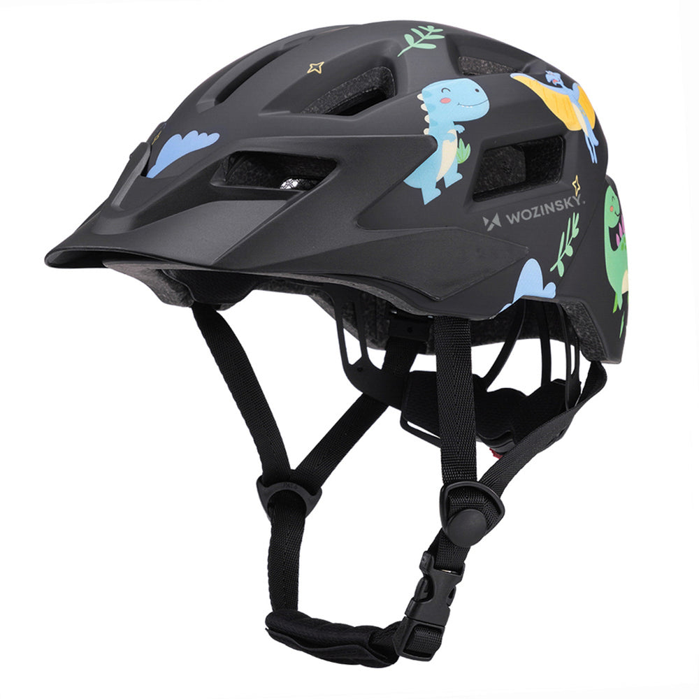 Wozinsky Children's MTB Bike Helmet with Detachable Visor XS - Black_0