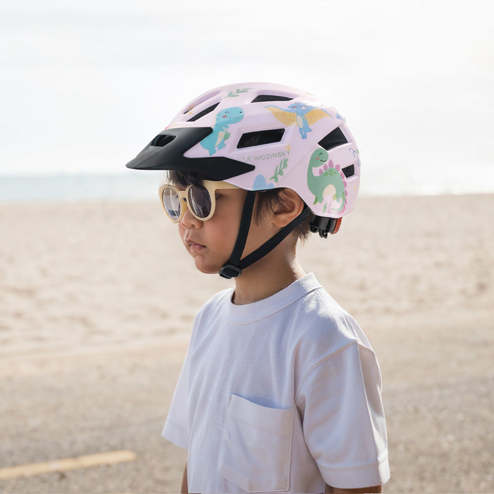 Wozinsky Children's MTB Bike Helmet with Detachable Visor S - Pink_3