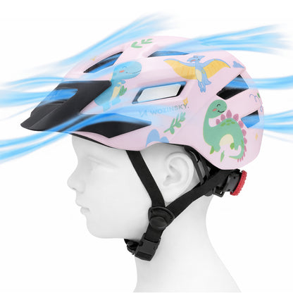 Wozinsky Children's MTB Bike Helmet with Detachable Visor S - Pink_5