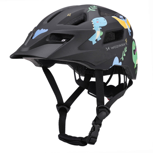 Wozinsky MTB Children's Bike Helmet with Removable Visor S - Black_0