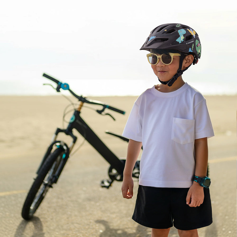Wozinsky MTB Children's Bike Helmet with Removable Visor S - Black_5