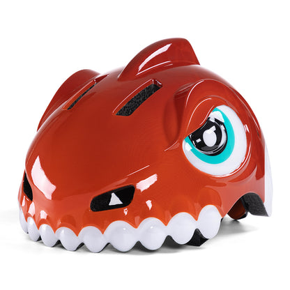 Wozinsky Children's Bike Helmet Dinosaur Pattern S - Red_1
