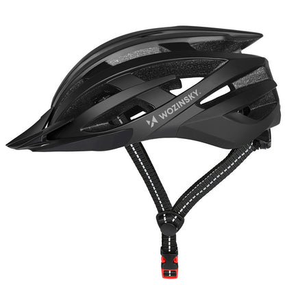 Wozinsky MTB Bike Helmet with Removable Visor and Rear USB Light L - Black_1
