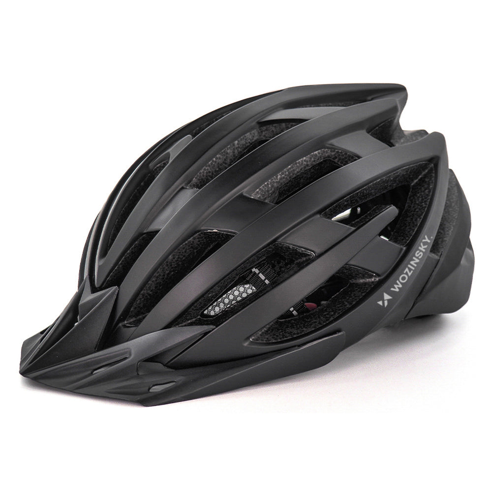 Wozinsky MTB Bike Helmet with Removable Visor and Rear USB Light L - Black_2