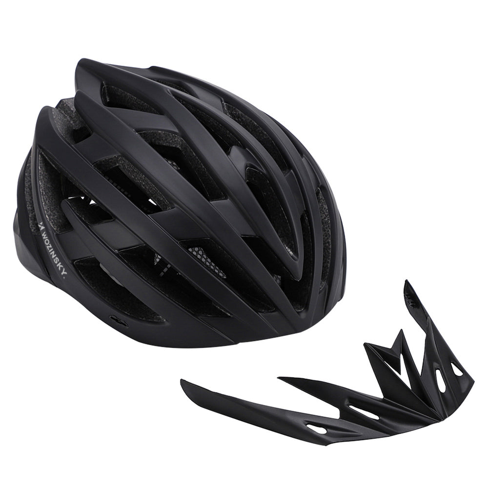 Wozinsky MTB Bike Helmet with Removable Visor and Rear USB Light L - Black_5
