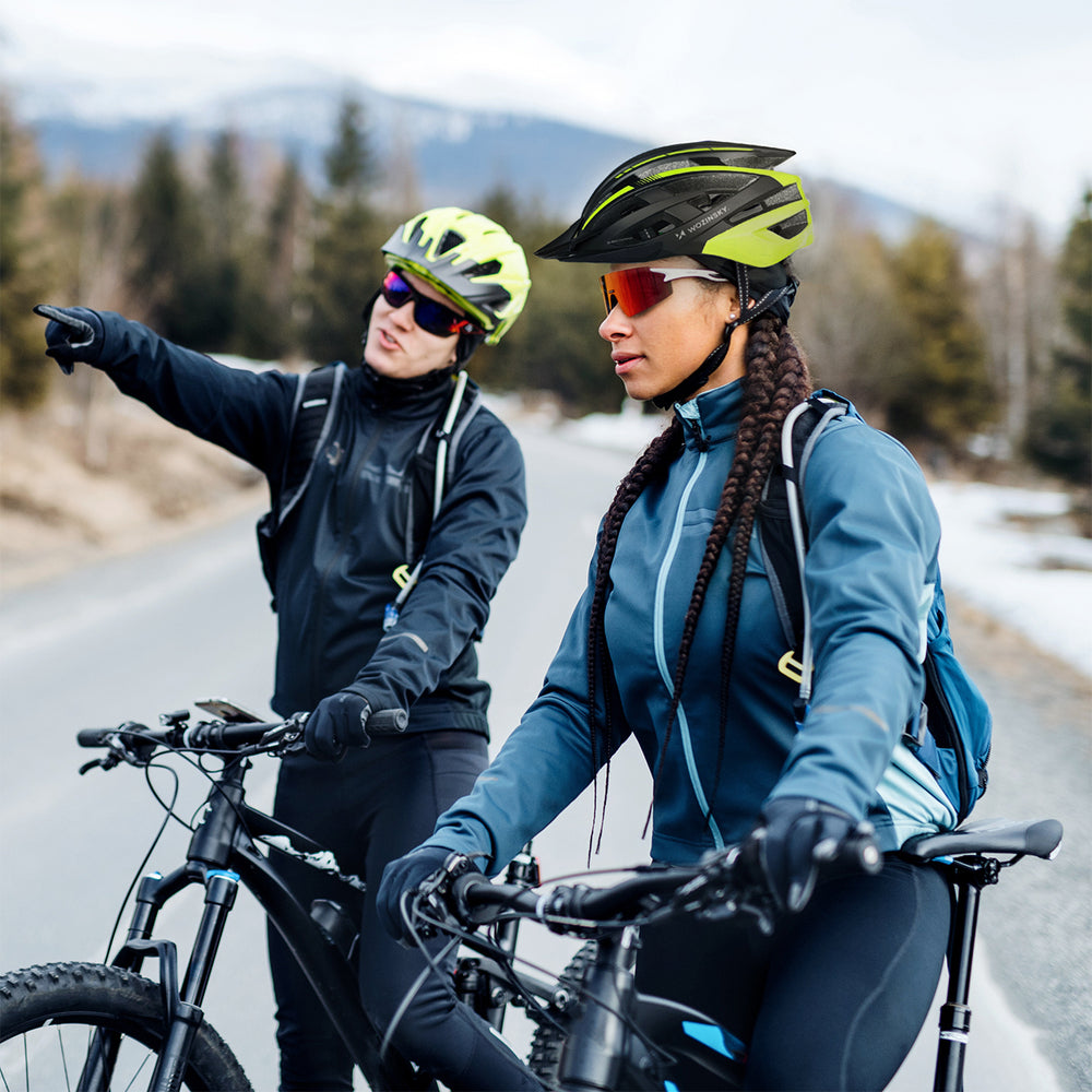 Wozinsky MTB Bike Helmet with Removable Visor and Rear USB Light L - Black and Yellow_7
