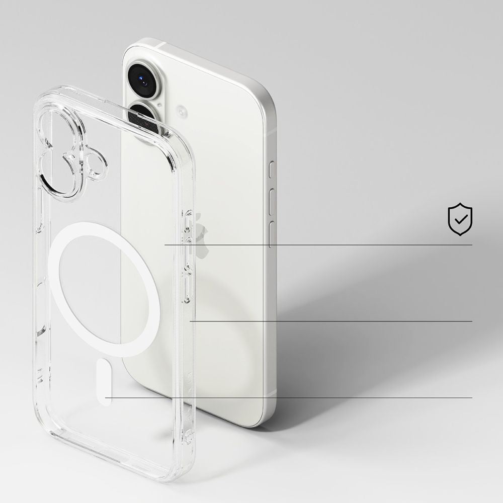 Ringke Fusion Magnetic MagSafe Case for iPhone 17 - Clear_3