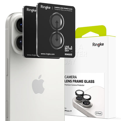 Ringke Camera Frame Protector 2-pack for iPhone 17 - Black_0