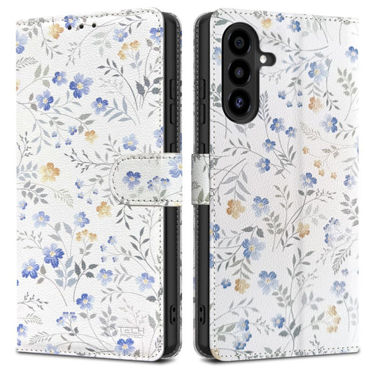 Tech-Protect Wallet Case for Samsung Galaxy A26 5G / A17 4G / 5G - Daisies with Leaves_0