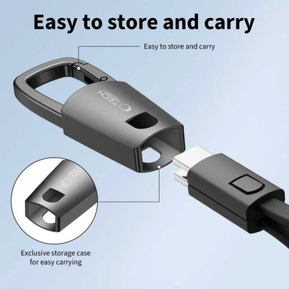 Tech-Protect Ultraboost DNA Cable with Keychain USB-C PD 60W / 3A - Gray_2