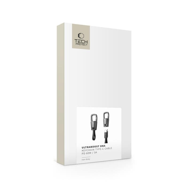 Tech-Protect Ultraboost DNA Cable with Keychain USB-C PD 60W / 3A - Gray_6