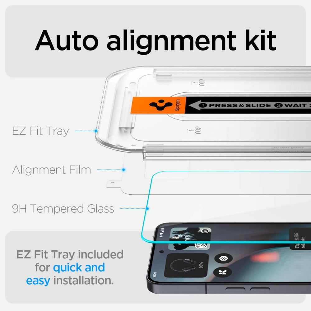 Spigen Glas.TR EZ Fit Tempered Glass 2-pack for Nothing Phone 3 - Transparent_8