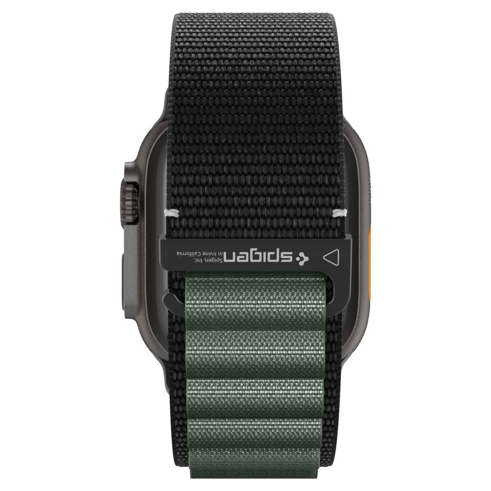 Strap Spigen WBF1 Strap for Apple Watch 44 / 45 / 46 / 49 mm - Black and Green_4