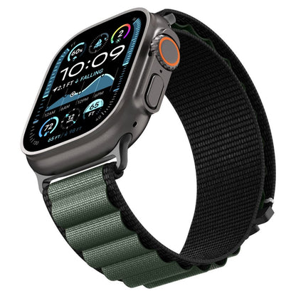 Strap Spigen WBF1 Strap for Apple Watch 44 / 45 / 46 / 49 mm - Black and Green_7