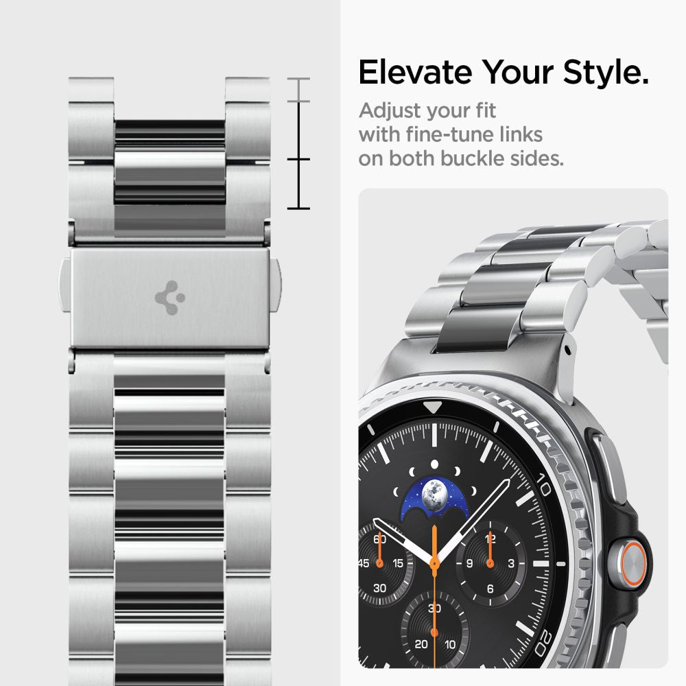 Spigen Modern Fit Band for Samsung Galaxy Watch 40/44/46 mm - Silver_12
