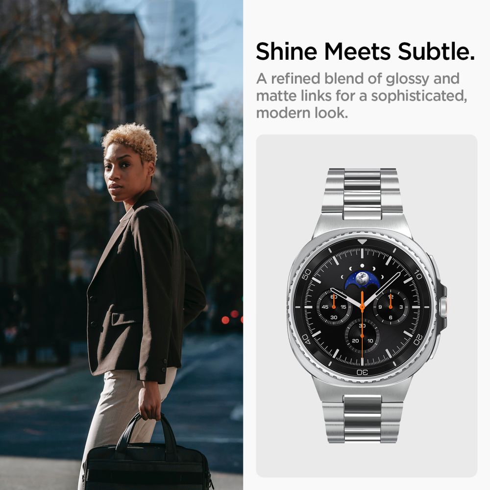 Spigen Modern Fit Band for Samsung Galaxy Watch 40/44/46 mm - Silver_8