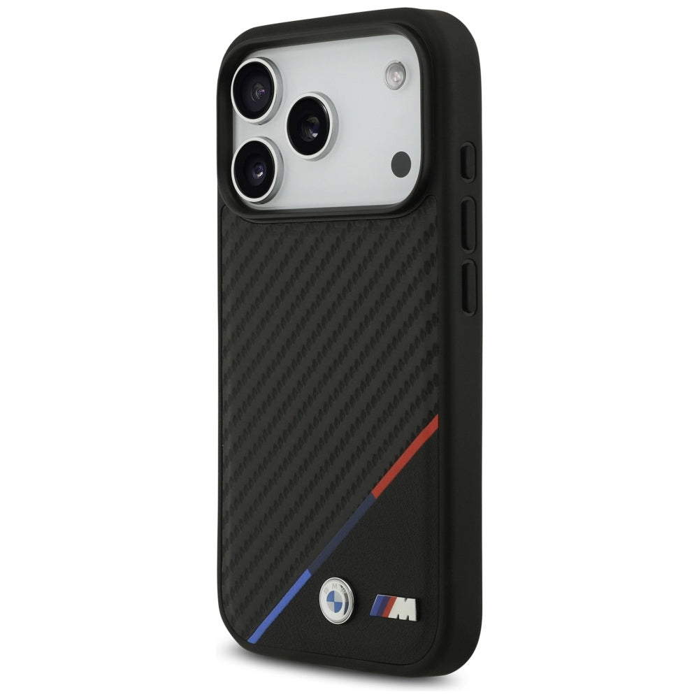BMW M Carbon Tricolor Line MagSafe Case for iPhone 17 Pro - Black_1