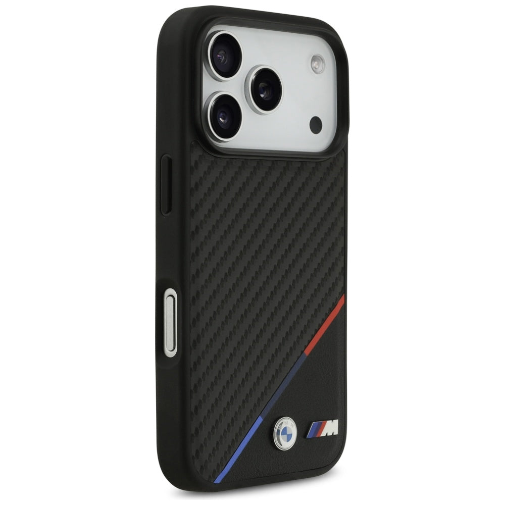 BMW M Carbon Tricolor Line MagSafe Case for iPhone 17 Pro - Black_3