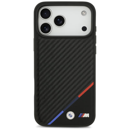 BMW M Carbon Tricolor Line MagSafe Case for iPhone 17 Pro Max - Black_2