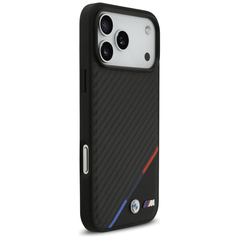 BMW M Carbon Tricolor Line MagSafe Case for iPhone 17 Pro Max - Black_3