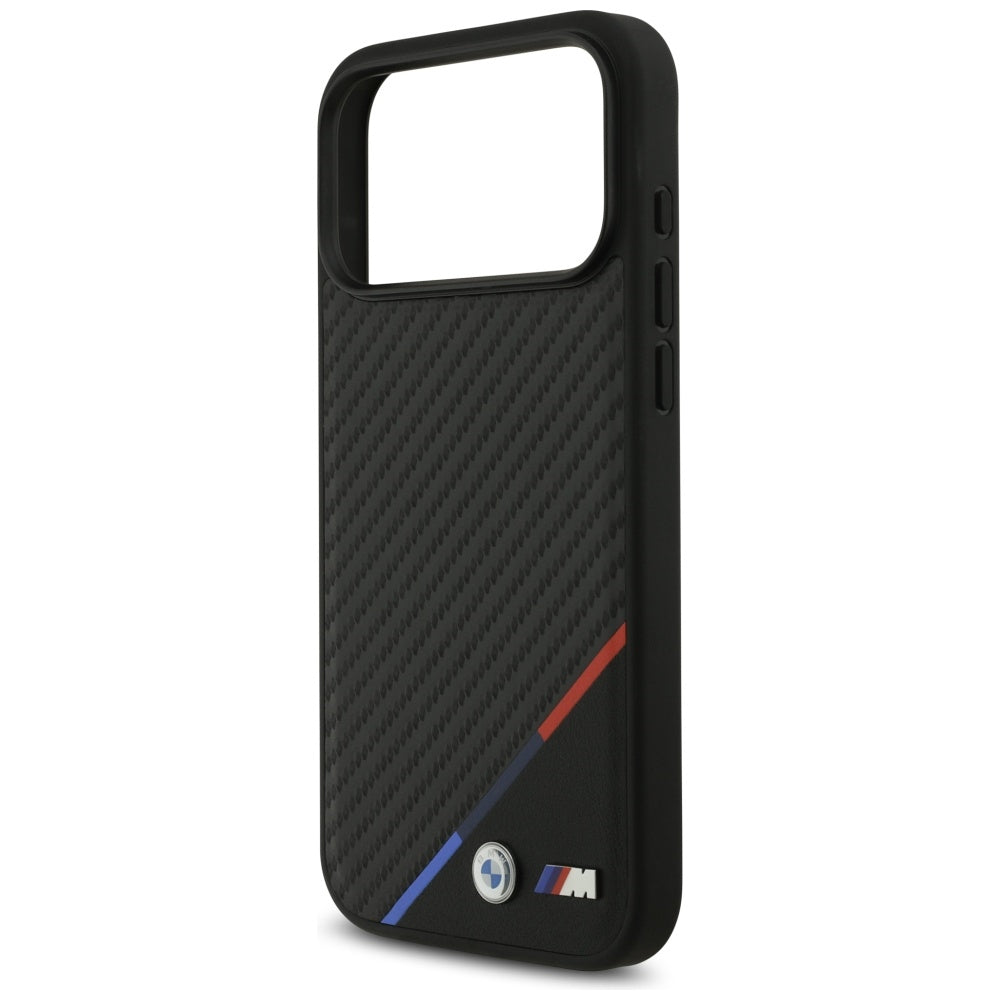 BMW M Carbon Tricolor Line MagSafe Case for iPhone 17 Pro Max - Black_5