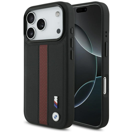 BMW M Perforated Stripe Logo MagSafe Case for iPhone 17 Pro - Red_0