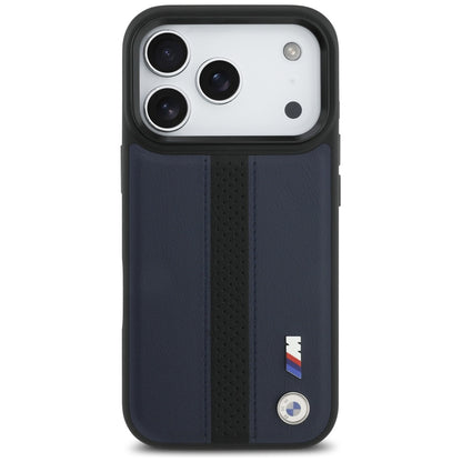 BMW M Perforated Stripe Logo MagSafe Case for iPhone 17 Pro - Navy Blue_2
