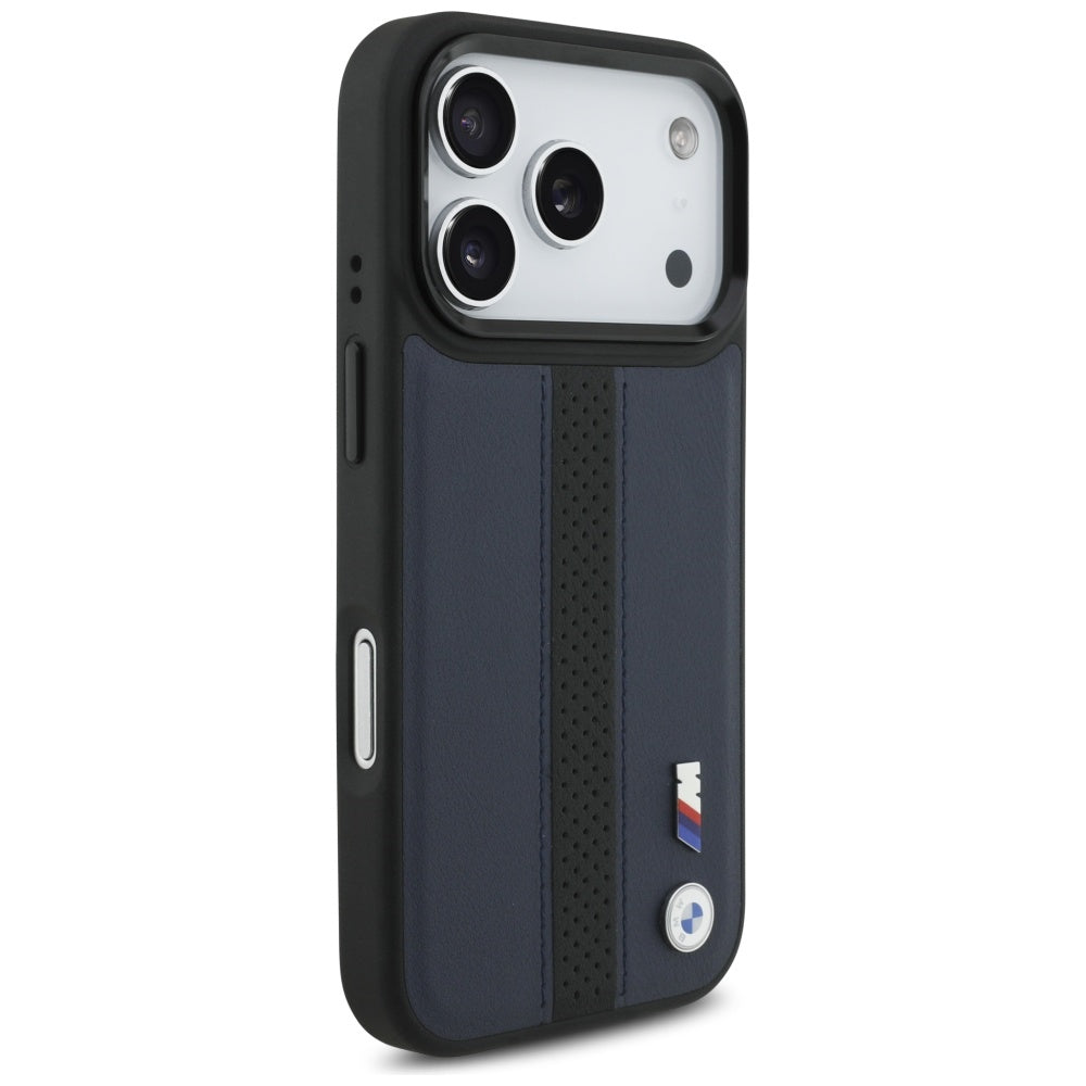 BMW M Perforated Stripe Logo MagSafe Case for iPhone 17 Pro - Navy Blue_3