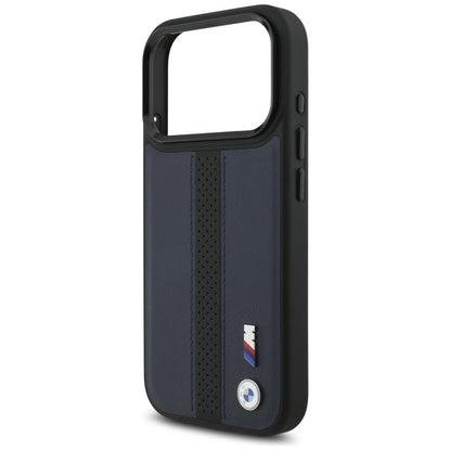 BMW M Perforated Stripe Logo MagSafe Case for iPhone 17 Pro - Navy Blue_5