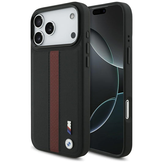 BMW M Perforated Stripe Logo MagSafe Case for iPhone 17 Pro Max - Red_0