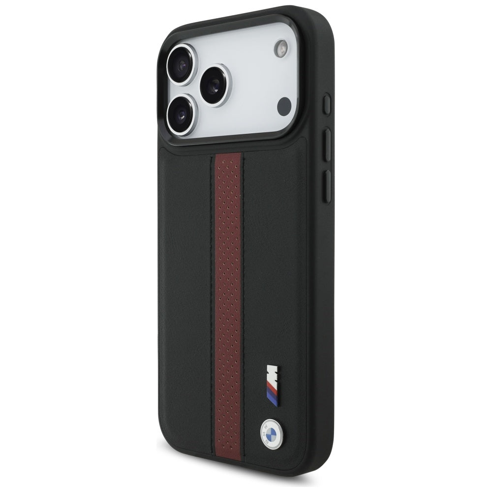 BMW M Perforated Stripe Logo MagSafe Case for iPhone 17 Pro Max - Red_1