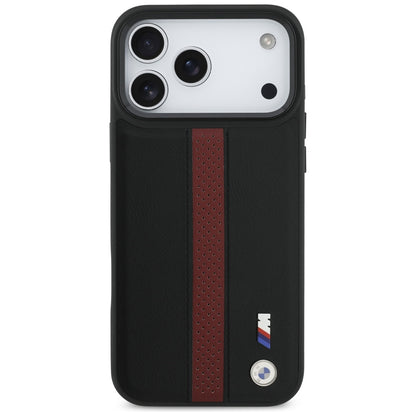 BMW M Perforated Stripe Logo MagSafe Case for iPhone 17 Pro Max - Red_2
