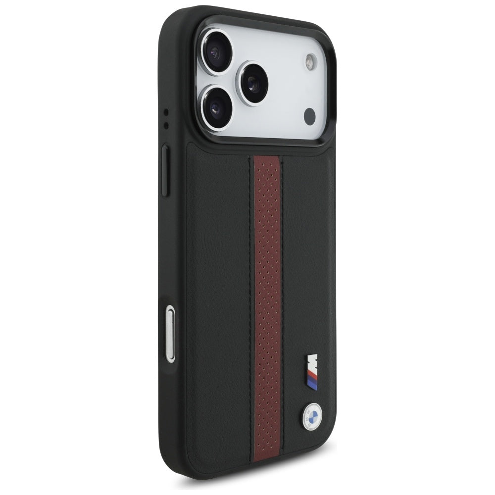 BMW M Perforated Stripe Logo MagSafe Case for iPhone 17 Pro Max - Red_3