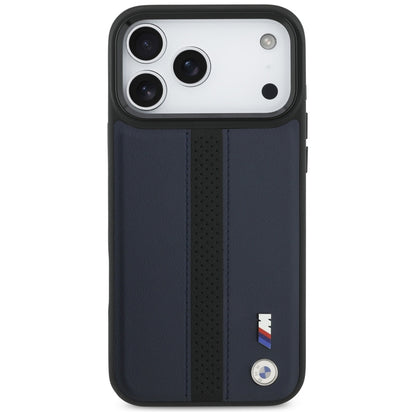 BMW M Perforated Stripe Logo MagSafe Case for iPhone 17 Pro Max - Navy Blue_2