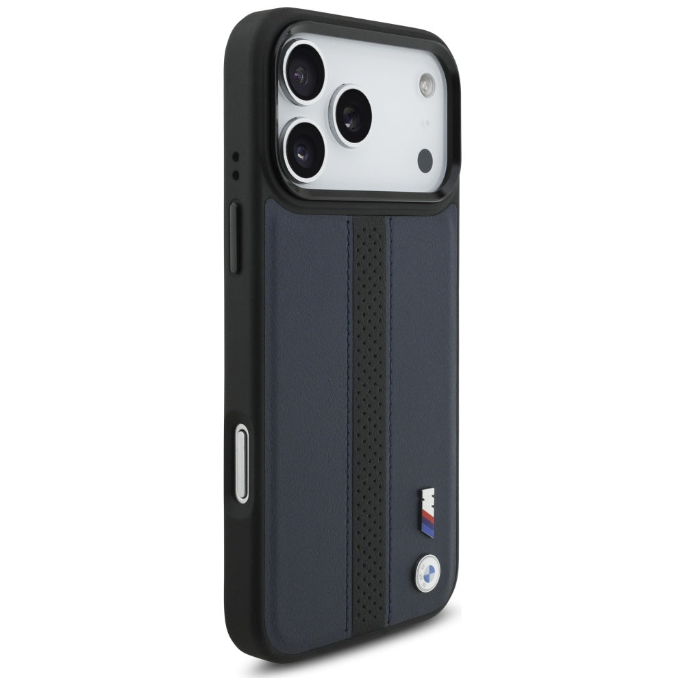 BMW M Perforated Stripe Logo MagSafe Case for iPhone 17 Pro Max - Navy Blue_3
